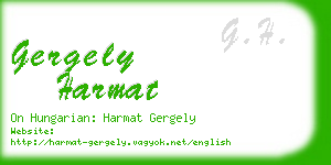 gergely harmat business card